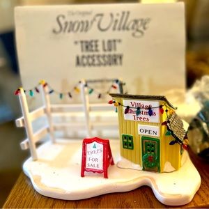 Department 56 original snow village Tree lot.